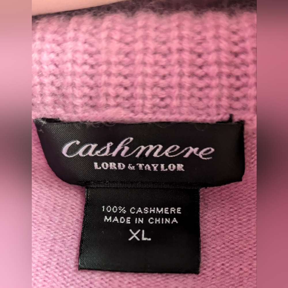 NWT...Cashmere Cowl Neck Sweater Size XL - Picture 3 of 8